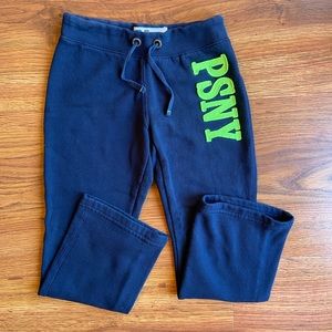 PS Aeropostale navy and green sweatpants size 6